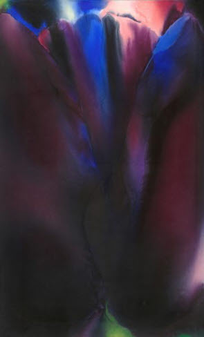 Dark Tulip - Oil on Canvas - 154cm x 89cm