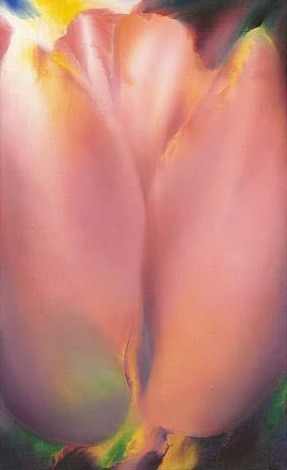 Pink Tulip - Oil on Canvas - 154cm x 89cm
