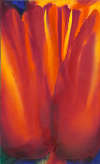 Red Tulip - Oil on Canvas - 154cm x 89cm